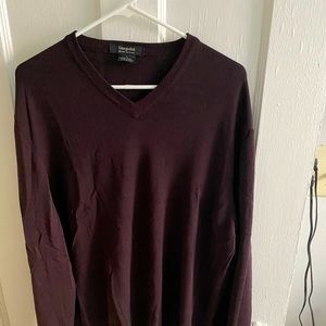 Giorgiolini Merino wool sweater L plum colored